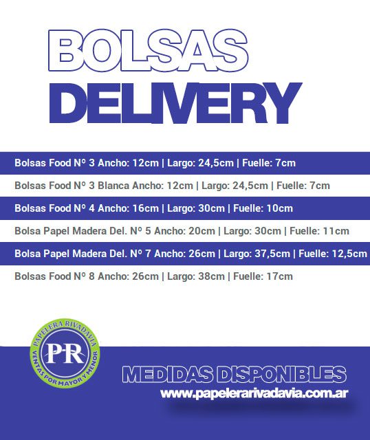 Medidas Bolsa Delivery
