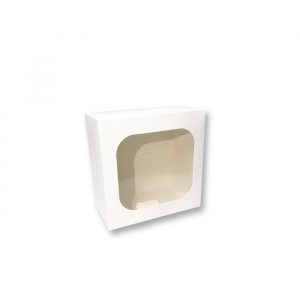 CAJA MINITORTA c/visor 17x17x10 (Blanca)