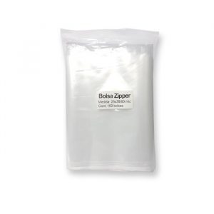 BOLSA ZIPPER 25x35 x100uni